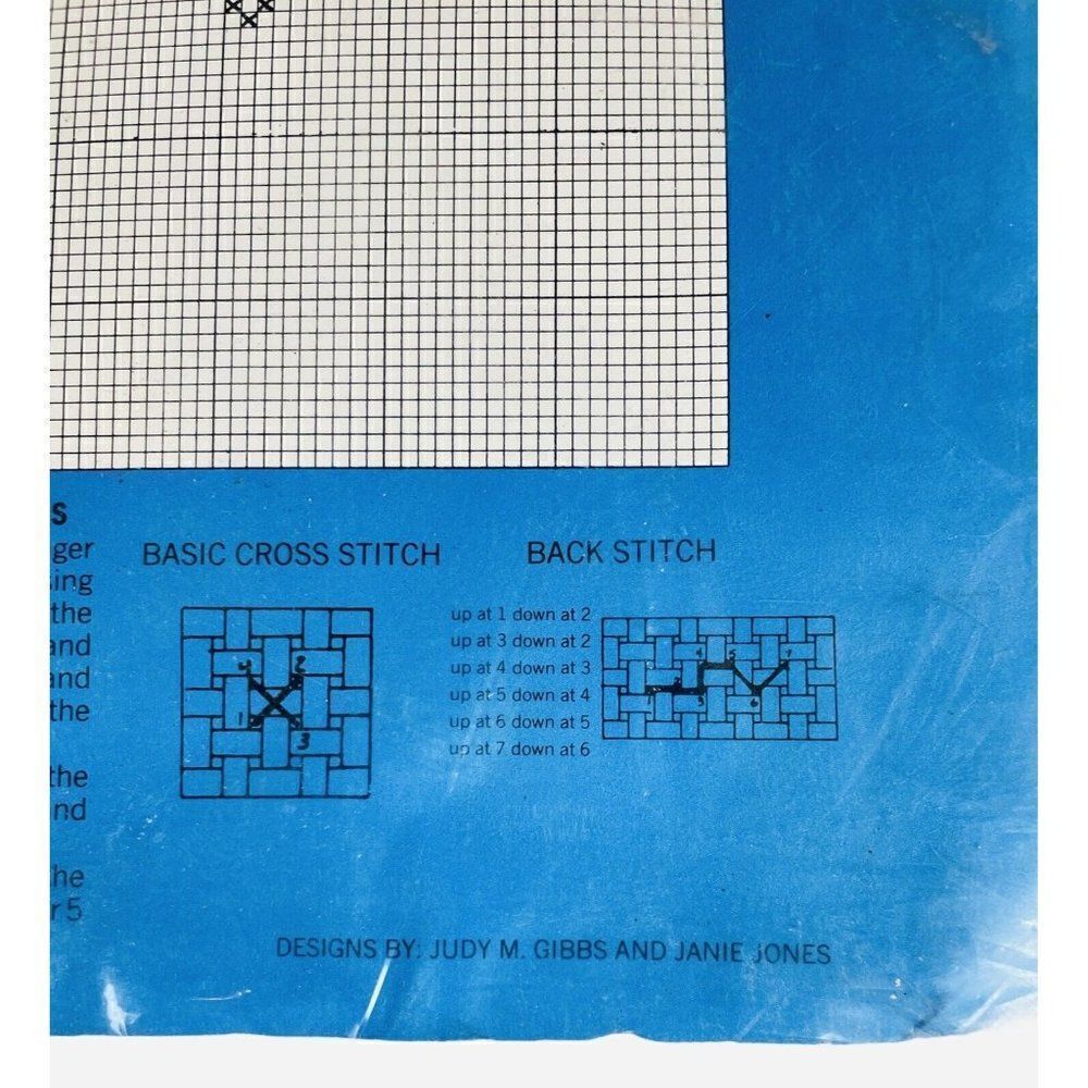 NOS Vintage 1980s Olde Towne Crafters Touch Counted Cross Stitch Kit Personalize - Picture 8 of 9
